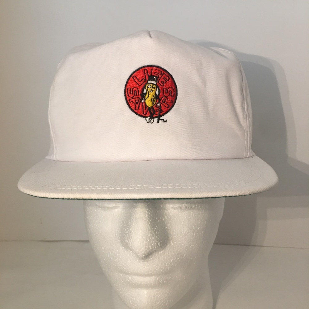 Vintage Planters Peanut Life Savers strapback hat.